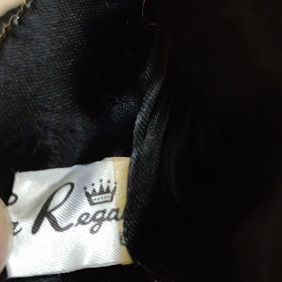 LaRegale Black Beaded Mini Pleat Evening Crossbody Shoulder Bag - Picture 6 of 11